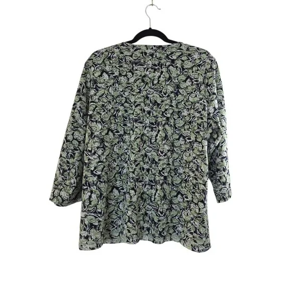 MJ collection lace Top Black Green 2XL Leaf - Picture 2 of 3